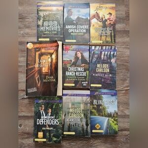 Lot Of 9 Love Inspired LARGE PRINT Paperback Books, Harlequin Romance Books@@